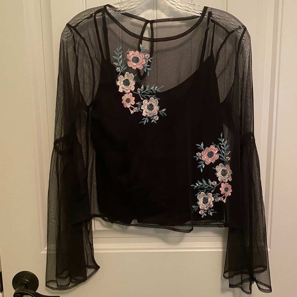 Hollister Bell Sleeve Blouse